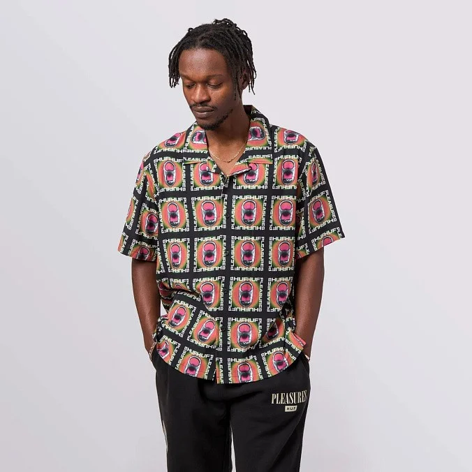 Рубашка HUF X PLEASURES Pop Top Rayon Woven Shirt