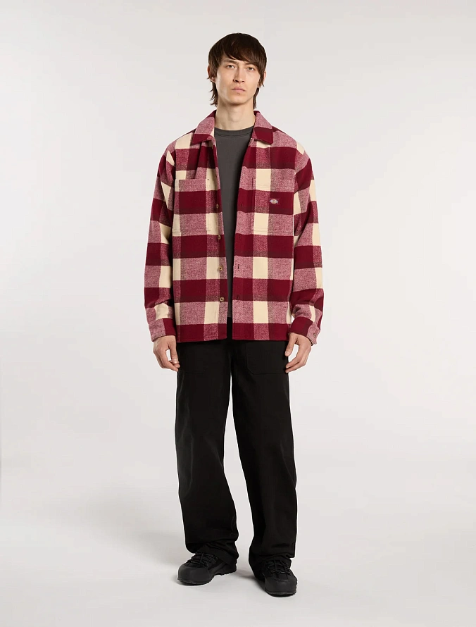 Рубашка Dickies Plaid Coaling Shirt Tibetan Red