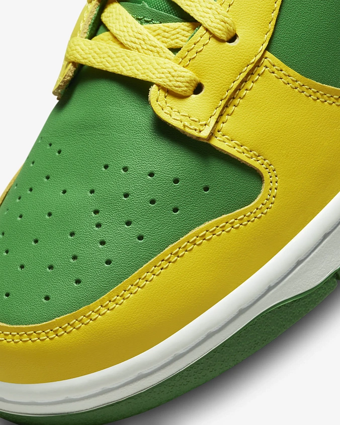 Кроссовки Nike Dunk Low Reverse Brazil Apple Green/Yellow Strike White