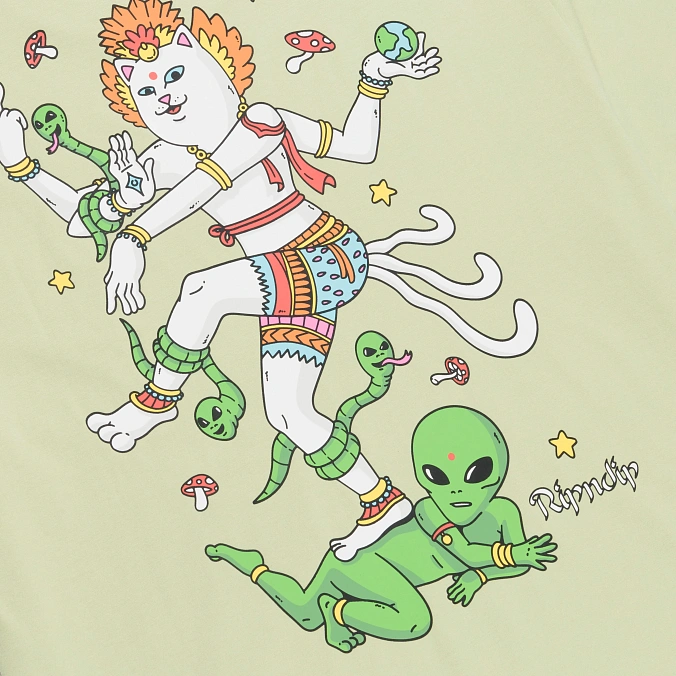 Футболка RIPNDIP Alien Whisperer Tee Light Moss