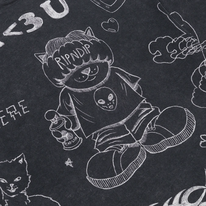 Футболка RIPNDIP Nermal Domination Tee Black Wash